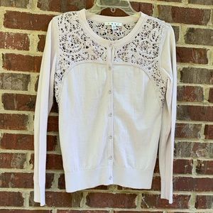 CAbi Lightweight Long-sleeve Cardigan Sweater, Size XS